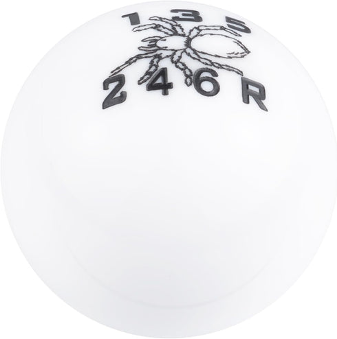 Arenbel 6 Speed Racing Shifter Knob Car Gear Lever Ball Shift Stick Grip Handle Replacement Fit Most Auto Manual Vehicles, White...