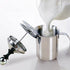 Foam Maker, Stainless Steel Manual Milk Frother, Manual Operated Milk Foam Maker, with Double froth screen, for Cappuccino Coffee Latte Hot Chocol...