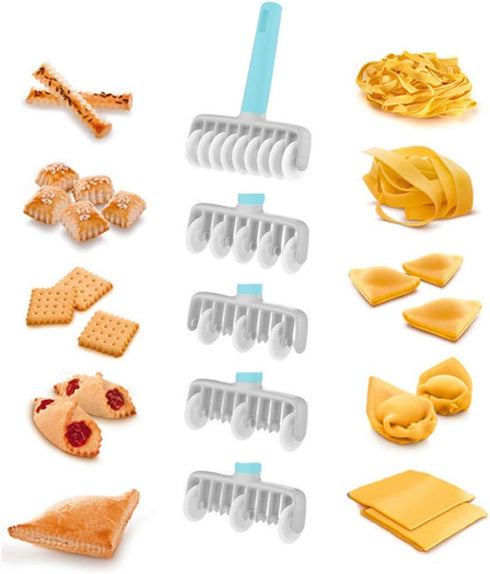 HSOMiD Wheel Roller Pastry Mould Household Baking Pastry Tools Wheels Time-Saver Dough Craft Pie Pastry Dough Lattice Cutter...