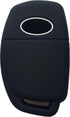 Key Fob Cover for Sonata Ioniq: 4 Buttons Key Case Fob Fit for Hyundai Santa Fe Tuscon I40 Elantra AD ADA Sonata Ioniq EV HEV PHEV Hybrid 2011 to ...