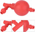 GLOGLOW Rubber Bulb, 2 Pcs Suction Bulb Laboratory Tool Red Rubber Squeeze Bulb Quantitative Ear Sucking Washing 3-Way BulbAspirating Pipettes...