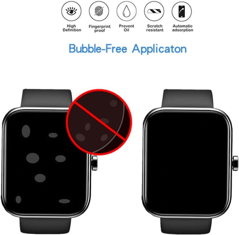 Screen Protector Compatible for TOZO S3 Smart Watch, HD Full Coverage TPU Protective Film Compatible for TOZO S3 1.83-inch Smartwatch (6PCS)...
