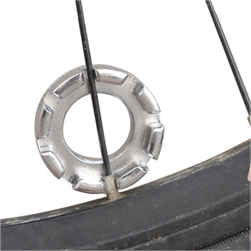 Bicycle Spoke Wrench Tool 6 in 1 Bike Wheel Spoke Tool for Truing and Repairing Cycling Wheels...
