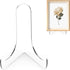 60-Degree Angle Acrylic Plate Stand, 3 Inch 2PC Clear Acrylic Display Easel, Clear Tablet Holder for Displaying,3" H x 3.125" W x 2.5" D (2 Pack)...