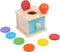 Adena Montessori Baby Toys Coin Box with Ball Blue Door Great Gift for 6-12 Months 1 2 Years Old Toddlers...