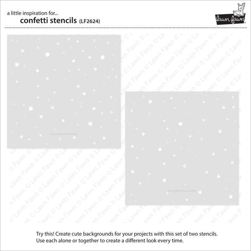 Lawn Clippings Stencils-Confetti -LF2624...