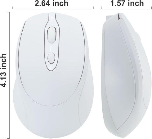 Bluetooth Mouse,Rechargeable Wireless Mouse for Laptop/iPad/MacBook Pro/Air, Silent Mouse Portable Slim for Surface Pro/PC/Lenovo/Samsung Tablet (...