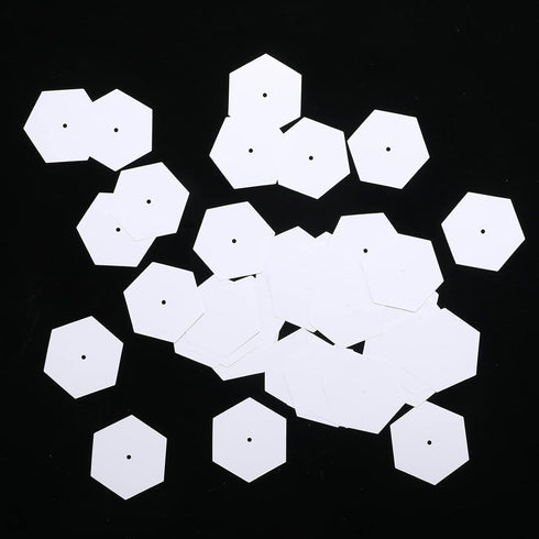 200 Count English Paper Hexagon Shapes Templates Hexagon Piecing Paper for Quilting White Paper Quilting Templates with Hole for Sewing Supplies(2...