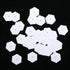 200 Count English Paper Hexagon Shapes Templates Hexagon Piecing Paper for Quilting White Paper Quilting Templates with Hole for Sewing Supplies(2...