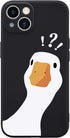 Funny Goose Phone Case for iPhone 11 Silly Duck Case Cover Liquid Silicone Soft Gel Rubber Anti-Scratch Durable Girly Women Phone Case Microfiber ...