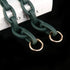 Xiazw Short Resin Bag Purse Handle Strap Replacement?Bag Decoration Chain?Bag Accessories Charms (Dark Green)...