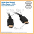 Tripp Lite High Speed HDMI Cable, Ultra HD 4K x 2K, Digital Video with Audio (M/M), Black, 10-ft. (P568-010),Multicolor...