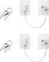 Window Door Lock,Upgrade 2025 Adhesive Cable Restrictor with Keys Baby Child Safety Locks Anti-Theft Security Lock Protection Lock Buckle Cable Ca...
