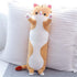 shangman Lovely Plush Cat Doll Cute Cartoon Soft Stuffed Kitten Long Throw Sleeping Pillow Toy Gift for Kids Girlfriend Multiple Size (Brown,50cm/...