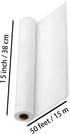 UDAREIT White Craft Paper Roll 15"×591" Arts Paper for Kids Painting Drawing, Wrapping Paper for Gifts, White Easel Paper, Packing Paper for Movin...