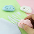 6 Pack Mini Cloud Box Cutter Retractable Letter Opener Paper Cutting Utility Knife Portable Envelope Slitter Cute Cloud Shaped Art Crafts DIY Kniv...