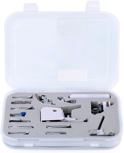 Youngine 15pcs Sewing Machine Presser Walking Foot Kit Professional Snap-On Low Shank Sewing Accessories for Brother, Singer, Viking, Janome, Kenm...