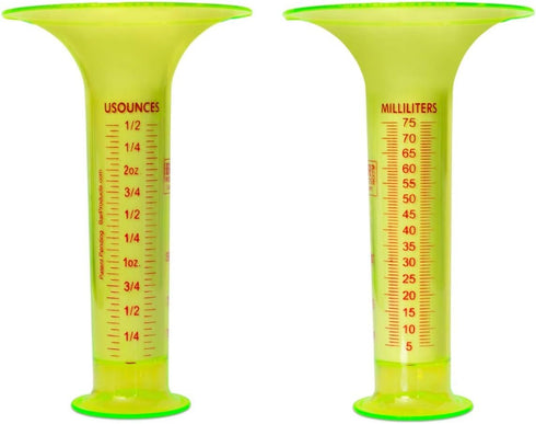 Pour Tester for Bartenders - Liquid Measuring Tool w/ 1 Ounce Shot Line and Measurements up to 2.5 Oz (75ml) - Fits in Shaker Tin - Use for Restau...