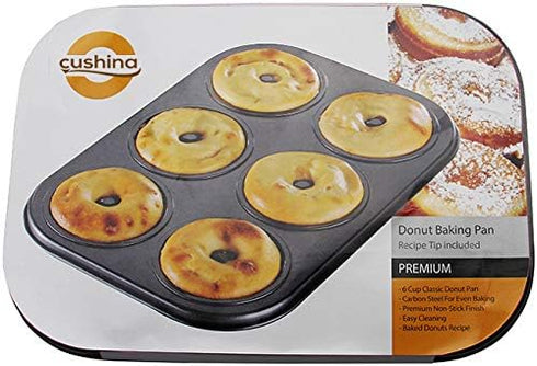 Donut Pan by Dohnuts - Premium 6 Cup Non-Stick Mini Doughnut and Bagel maker – for Healthier Homemade Baked Cakes...