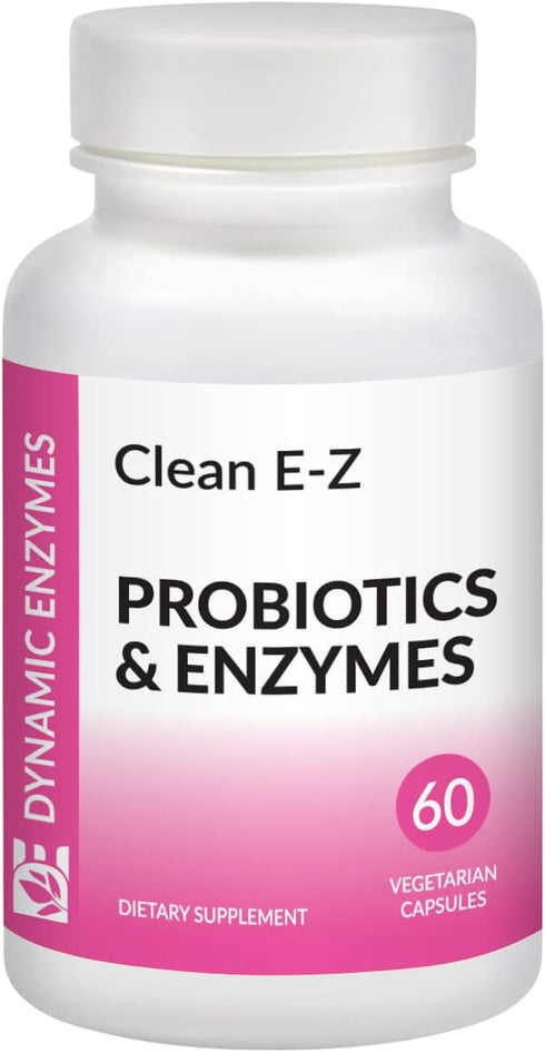 Clean E-Z Candida - Microflora Gut Balance, Candida Cleanse, Digestion of Yeast Cell Walls, Probiotics & Digestive Enzymes, Gut Flora Health | 60 ...
