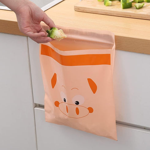 Car Trash Bags, 60pcs Easy Stick-On Disposable Car Garbage Bags, Waterproof Leak Proof Barf Vomit Bags, Self Adhesive Cleaning Bags, Kitchen Stora...