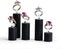 Black Acrylic Ring Display Stand 7 Piece Acrylic Cylinder Ring Display Organizer...