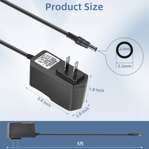 Aquarium Light LED Power Adapter AC 100-240V DC 12V 1A Replacement Power Adapter Fish Tank Light Power Supply Converter with Indicator Light...