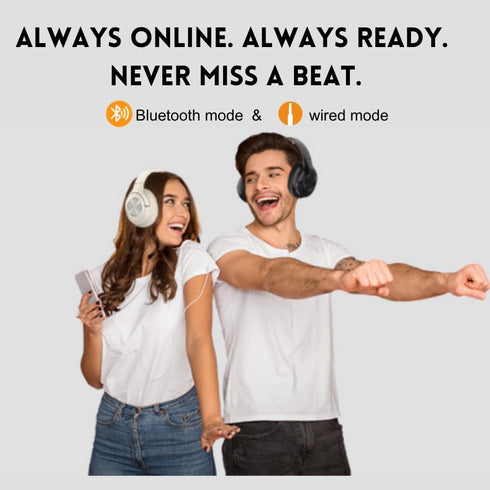 B7 Pro. Over The Ear Headphones Wireless Bluetooth 65 Hours Playtime Foldable Deep Bass HIFI Stereo Wireless Headsets with Mic Lightweight Memory ...