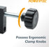 POWERTEC 71004V Universal Fence Clamp, 2 PK, For Table Saws, Router Tables, Clamping Squares, Drill Press Tables, Mitre Saws, With 3/8" Rod...