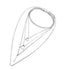 Bohemia Layered Choker Necklace Silver Triangle Necklace Bar Necklace Geometric Necklace Bohemian Jewelry for Women and Girls...
