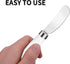 Butter Knife(2 Pcs), Porcelain Handle, Stainless Steel Cheese Spreader, Butter Spreader Knives Set...