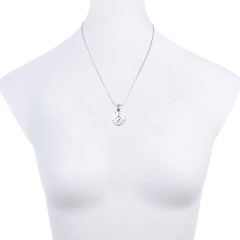 LUX ACCESSORIES Volleyball Sport Pendant Charm Necklace Sport Voleyball Volley...