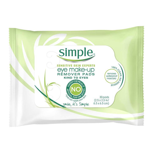 Simple Eye Make-Up Remover Pad, 30 Count (Pack of 3)...