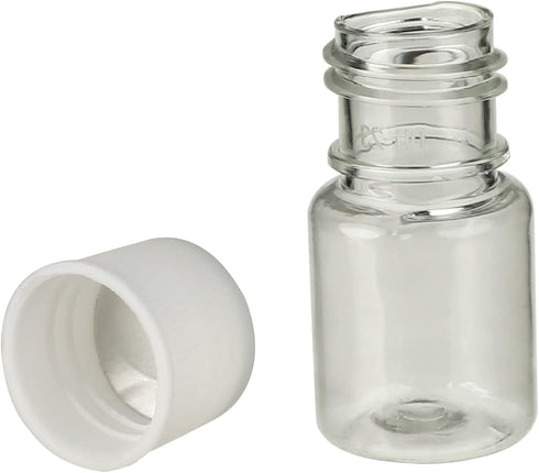 Othmro 50Pcs 5ml Plastic Bottles Lab Cylindrical Chemical Reagent Bottle Wide Mouth Laboratory Reagent Polyethylene Bottle Sample Sealing Liquid S...