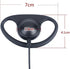 CLS1110 D Shape Earpiece Surveillance Headset with Mic Compatible with Motorola Two Way Radio RMM2050 XU2600 CLS1410 CP200 GP300 PR400...