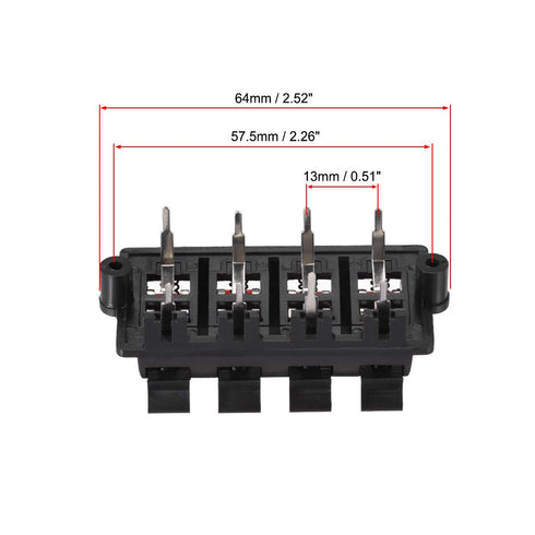uxcell 2 Row 8 Way Spring Speaker Terminal Clip Push Release Connector Cable Terminals Strip Block WP8-03...