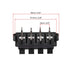 uxcell 2 Row 8 Way Spring Speaker Terminal Clip Push Release Connector Cable Terminals Strip Block WP8-03...