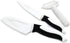 Jean-Patrique Stainless Steel Non-Stick Prep | Chef’s Essential Kitchen Coloured Knives - Black & White - Set of 3 Piece...