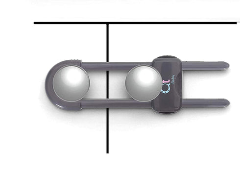 Baby Proofing Cabinet Locks | Adjustable U Shaped Baby Safety Latches for Drawers, Fridge, Closet |Modern Baby Proofing Cabinet Lock with Extra Se...