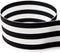 USA | American Made 1-1/2" Black & White Taffy Striped Grosgrain Ribbon - 20 Yards...