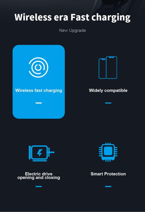 Wireless Car Charger, SUPERLIT 15W Qi Fast Charging Auto Clamping Car Charger Phone Mount Sturdy Air Vent Phone Holder for iPhone 11 Pro Max Xs, S...