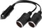 Dual Double Socket 12v Car Cigarette Lighter Adapter Car Cigarette Lighter Splitter 13×9×5 12v 24v Car Charger Plug Male to 2-Way Female Cigarette...