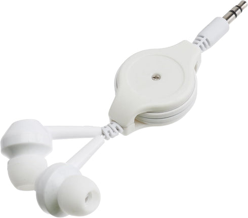Hemobllo Retractable Earphones - 3 Pcs Wired in Ear Headphones 3.5mm Jack Stereo Wired Earbuds Retractable Wired Earphones for Phones Laptops......