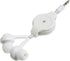 Hemobllo Retractable Earphones - 3 Pcs Wired in Ear Headphones 3.5mm Jack Stereo Wired Earbuds Retractable Wired Earphones for Phones Laptops......