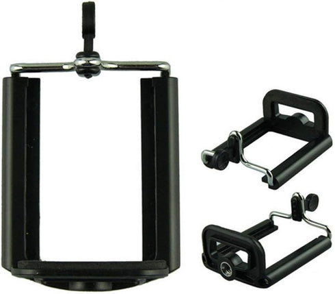 3 Pack Monopod Head Mobile Phone Holder Universal U-Shaped Clip Bracket with 1/4"-20 Screw Hole Mount Stand Adapter for Tripod for Smartphone iPho...