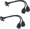 Antrader USB 3.0 Right Angle 90 Degree UP & Down Extension Cable Male to Female Converter Data Adapter Cord 2 Pairs...
