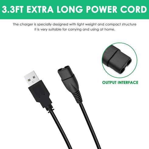 5V USB Charging Cable Compatible with Limural Hair Clippers Charger Power Cord Supply Adapter......