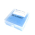 100 Well Microtube Storage Box, Blue Polypropylene Lockable Vial Holder Rack for 2ml Microcentrifuge Tubes and 12mm Autosampler Vials, 1 Pack...