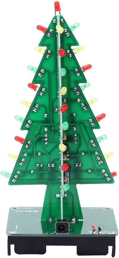 MiOYOOW Christmas Trees LED DIY Kit, Red/Green/Yellow Flash LED Funny Electronic Project Kit for DIY Electronic Enthusiast......
