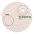 SCOTTCHEN Extra Thick Buffing Polishing Wheel 6 inch (70 Ply) for Bench Grinder Tool with 1/2" Arbor Hole 2 PCS...